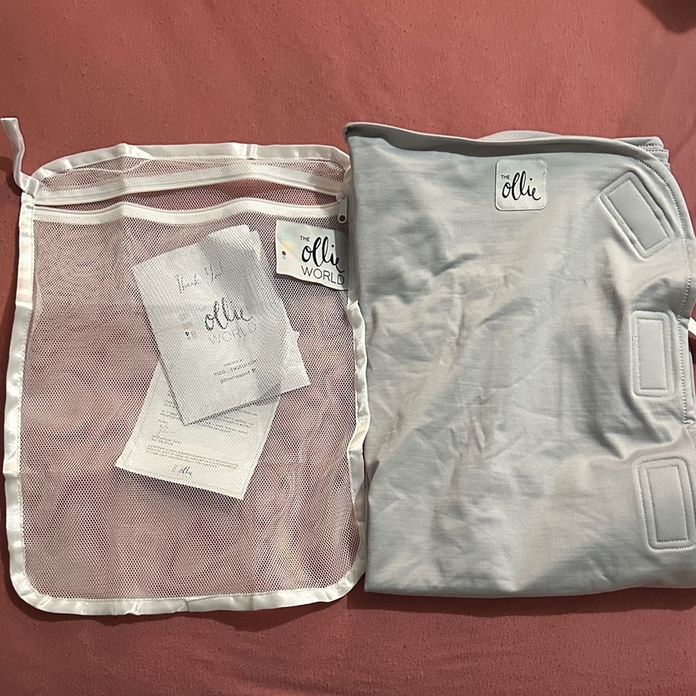 Ollie World Gray Swaddle Blanket